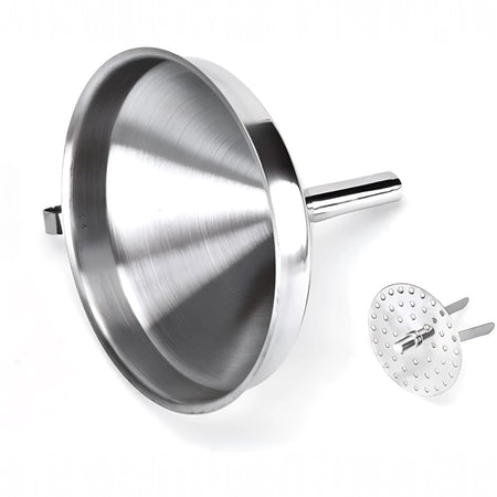 EMBUDO C/COLADOR REMOVIBLE 5" AC INOX