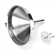 Cargar imagen en el visor de la galería, EMBUDO C/COLADOR REMOVIBLE 5&quot; AC INOX
