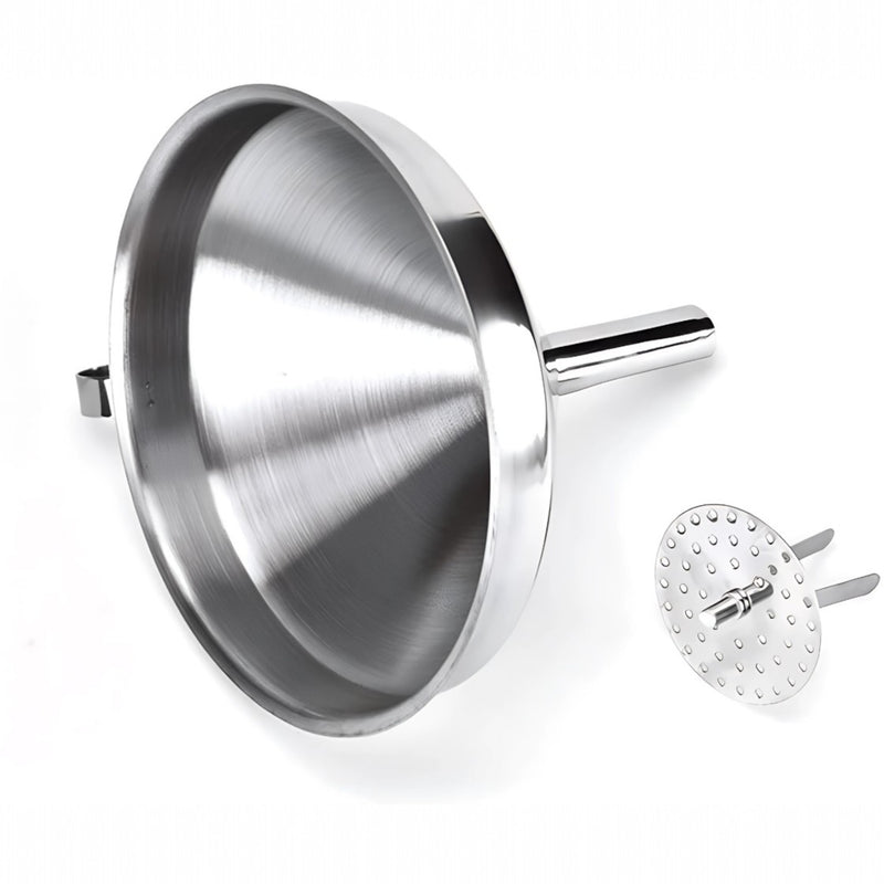 EMBUDO C/COLADOR REMOVIBLE 5" AC INOX