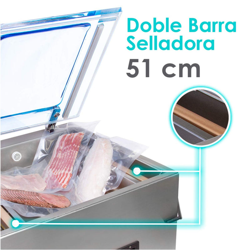 EMPACADORA RHINO AL VACIO 20m 3/H 51 CM