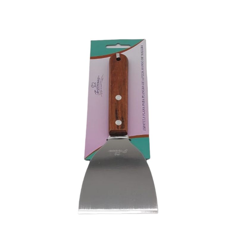 ESPATULA PLANA 3.5" MGO MADERA