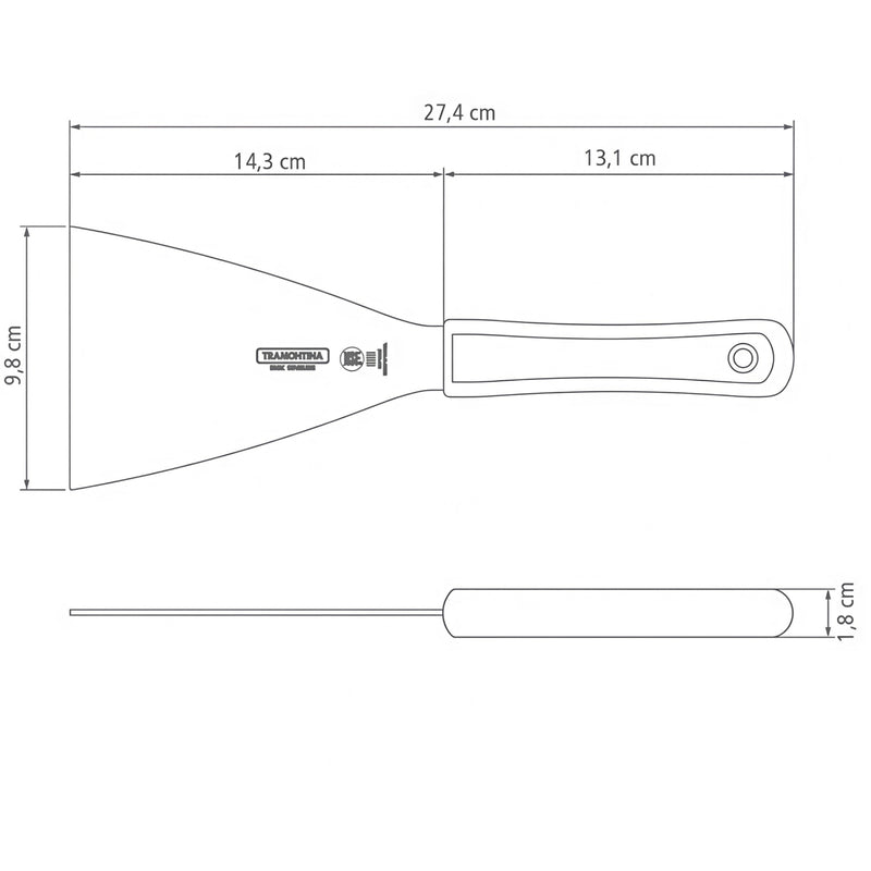 ESPATULA HAMBURGUESA 5X4 PROFESIONAL