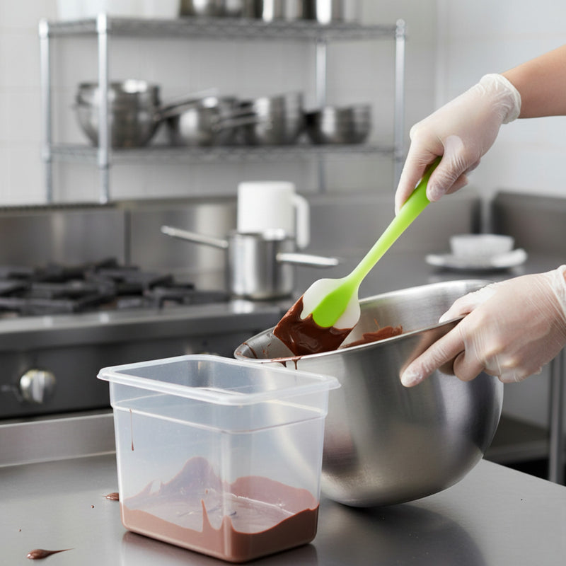 ESPATULA  SILICON 11" VERDE