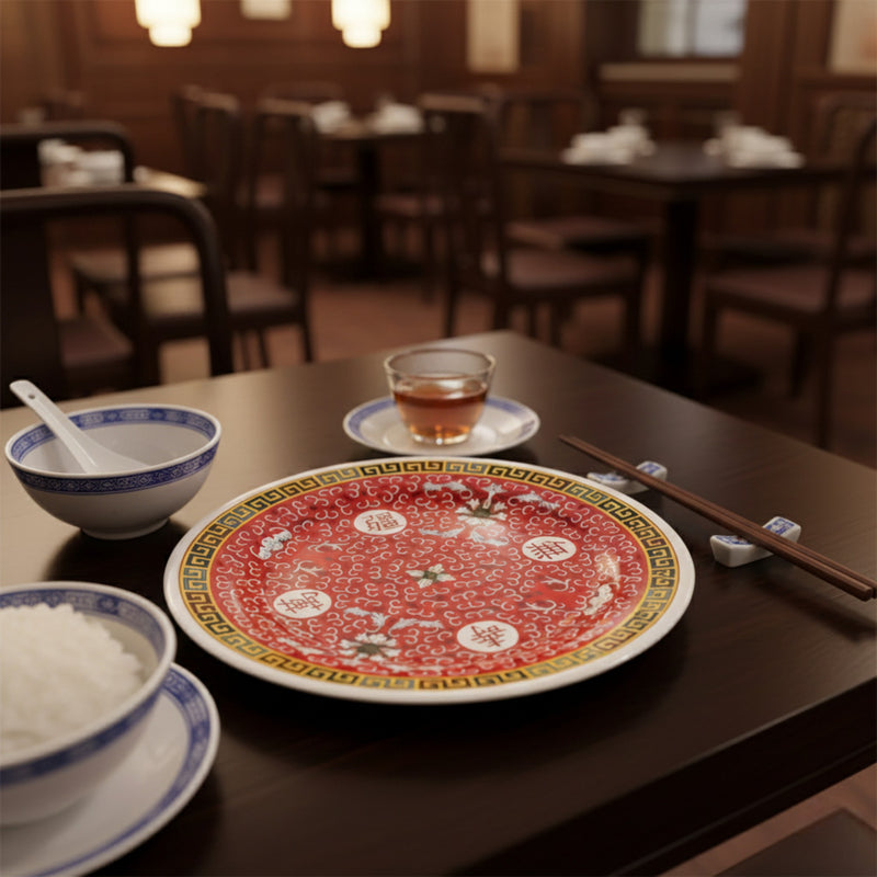 LONGEVITY PLATO RED 32 CM 12 5/8"