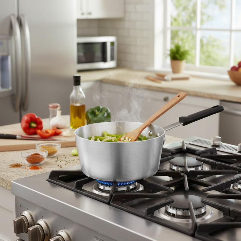 CACEROLA 2.60 QT PROF 20 CM MGO NEGRO