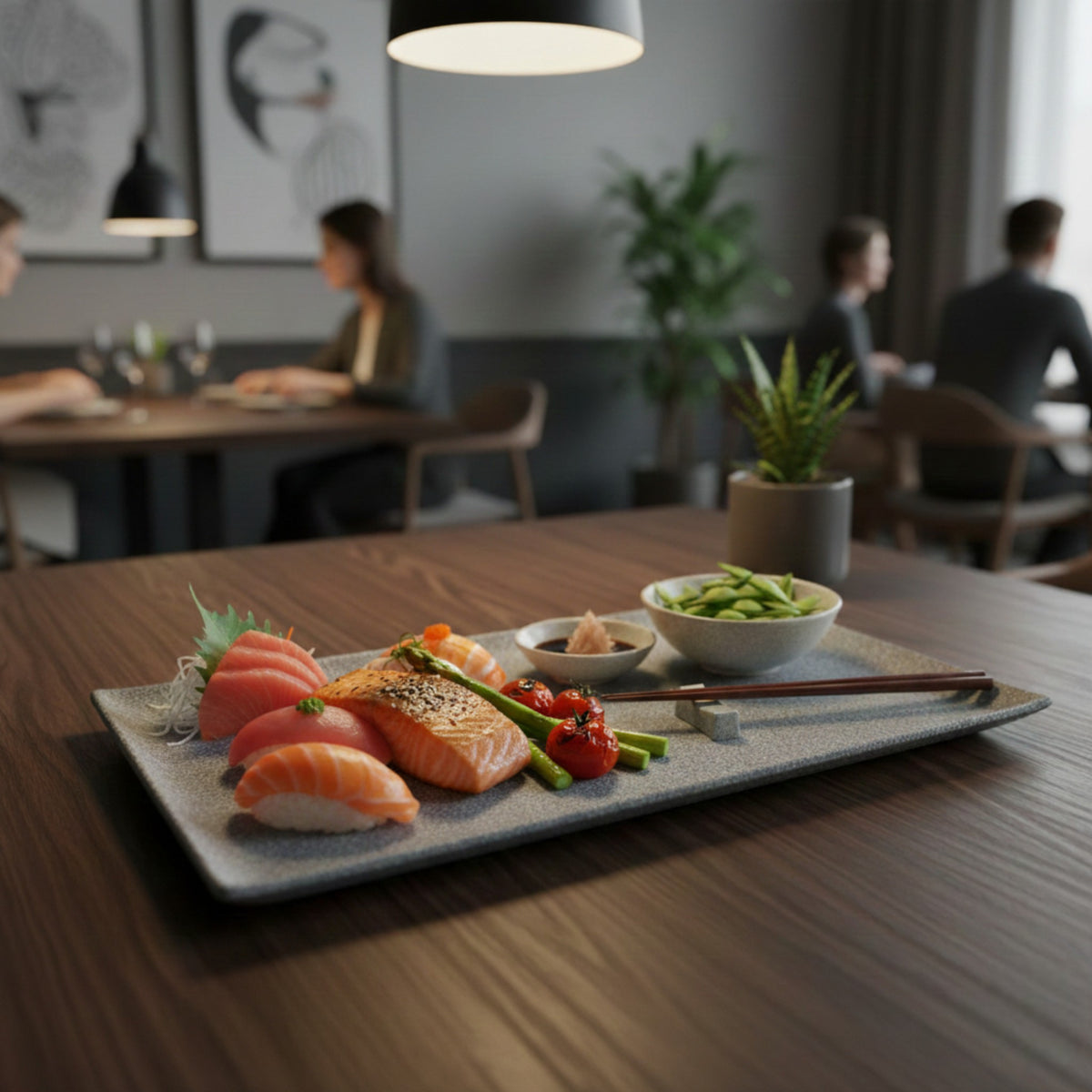 HORECA BANDEJA RECT 28x19 GRAY