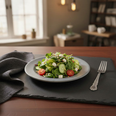 HORECA PLATO TRINCHE 08" GRAY 20 CM