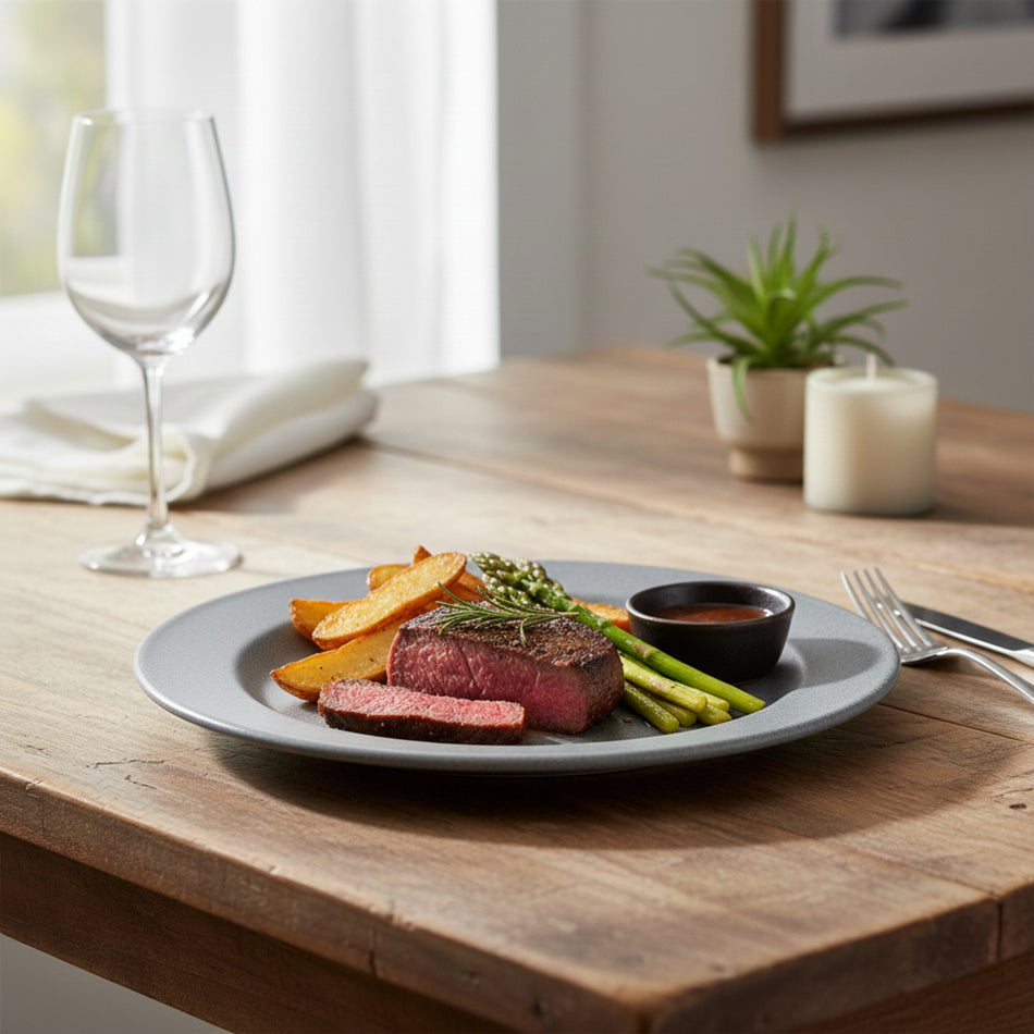 HORECA PLATO TRINCHE 10" GRAY 26 CM