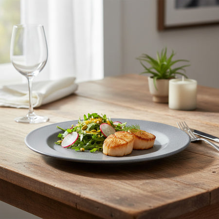 HORECA PLATO TRINCHE 10" GRAY 26 CM