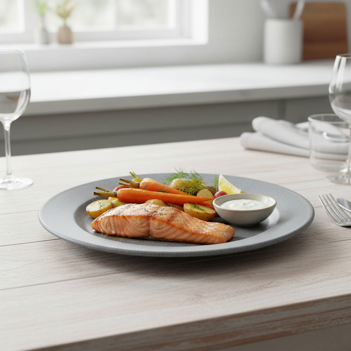 HORECA PLATO TRINCHE 10" GRAY 26 CM