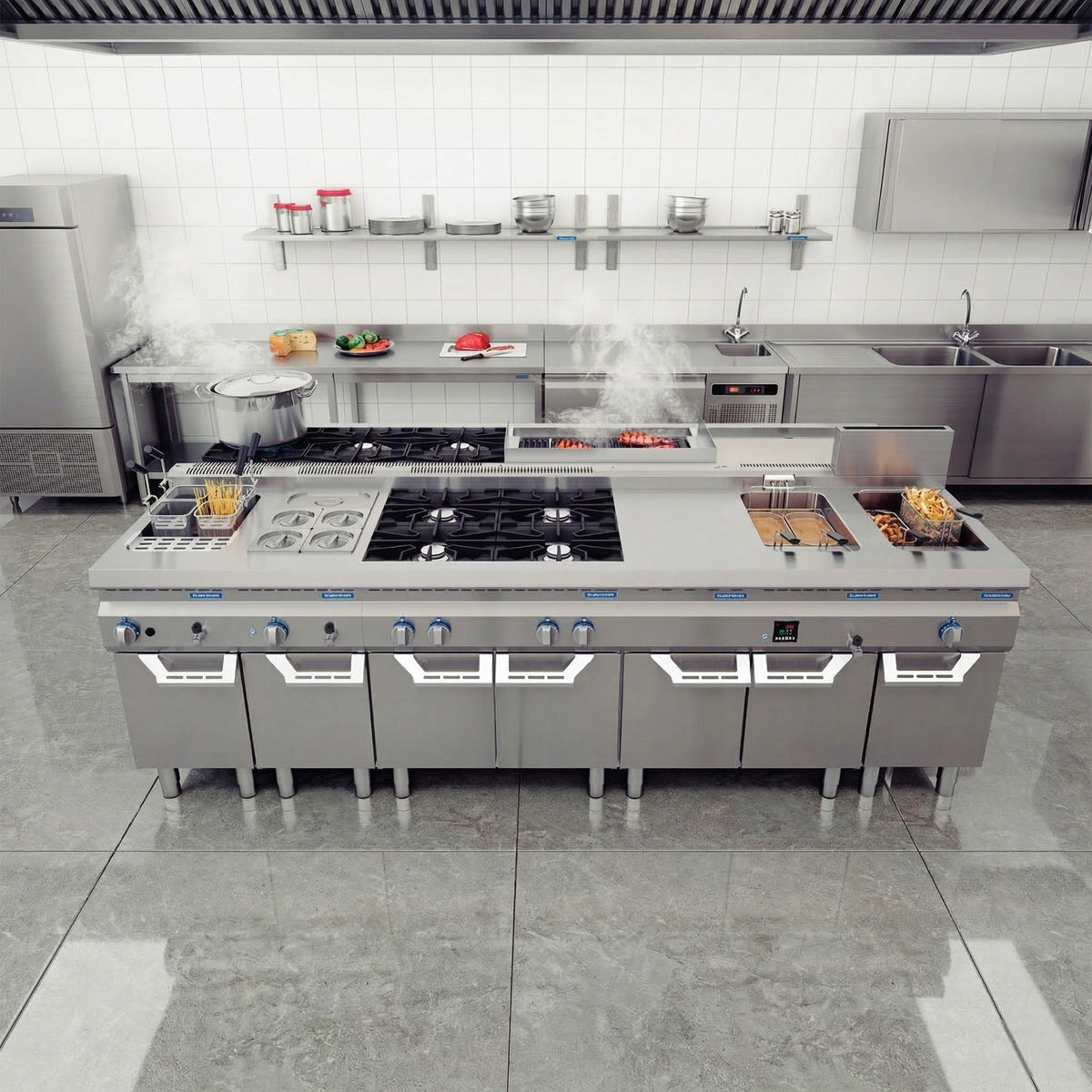HORNO A GAS 80x80 CM AC INOX AMERICA