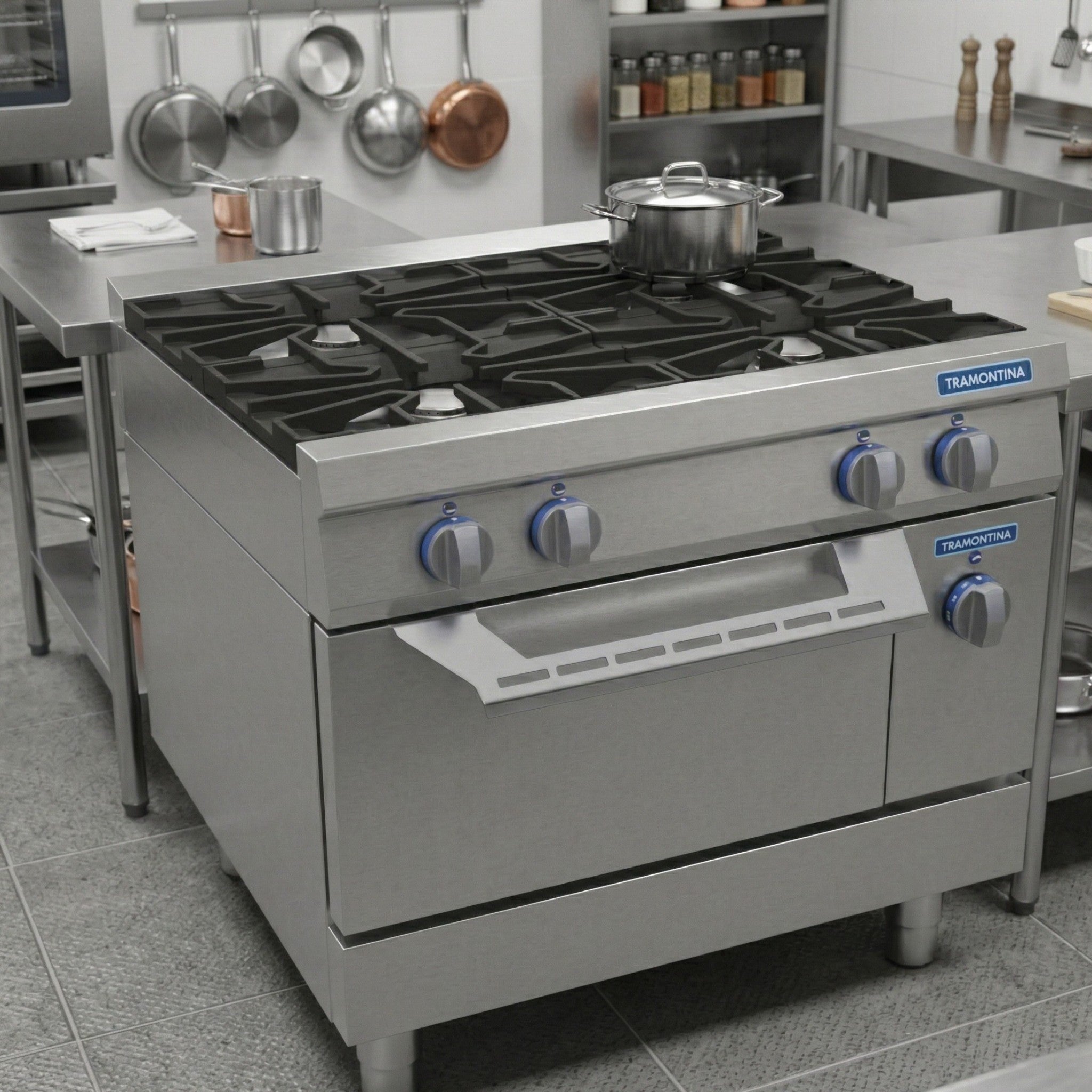 HORNO A GAS 80x80 CM AC INOX AMERICA