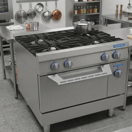 HORNO A GAS 80x80 CM AC INOX AMERICA
