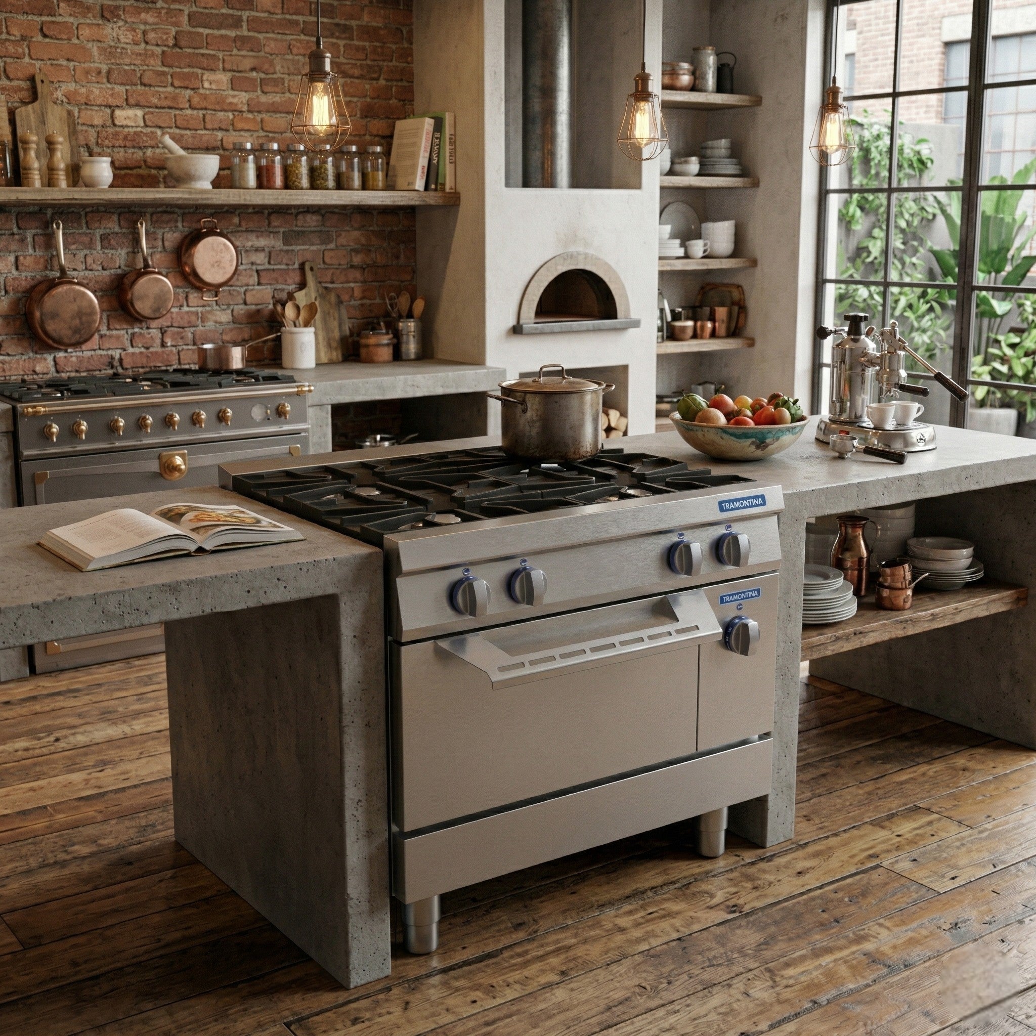 HORNO A GAS 80x80 CM AC INOX AMERICA