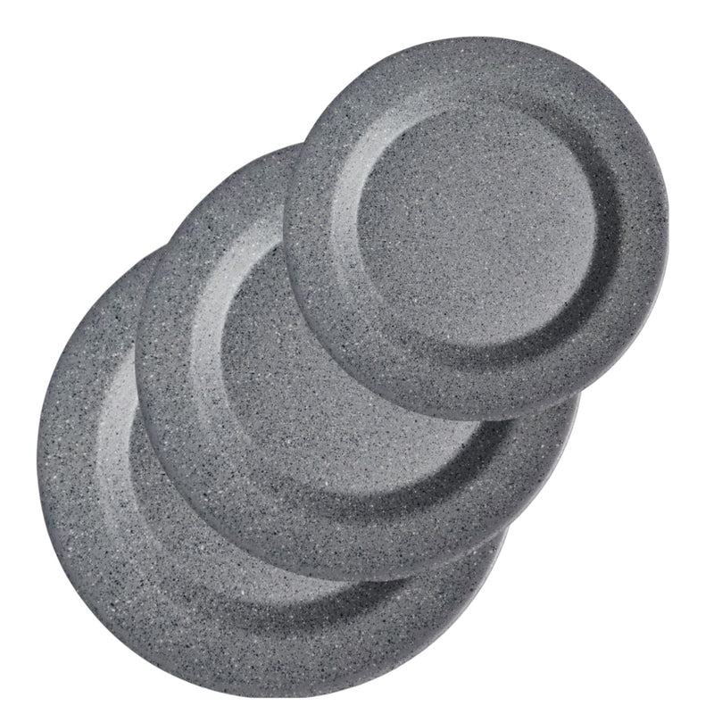 HORECA PLATO TRINCHE 09" GRAY 23 CM