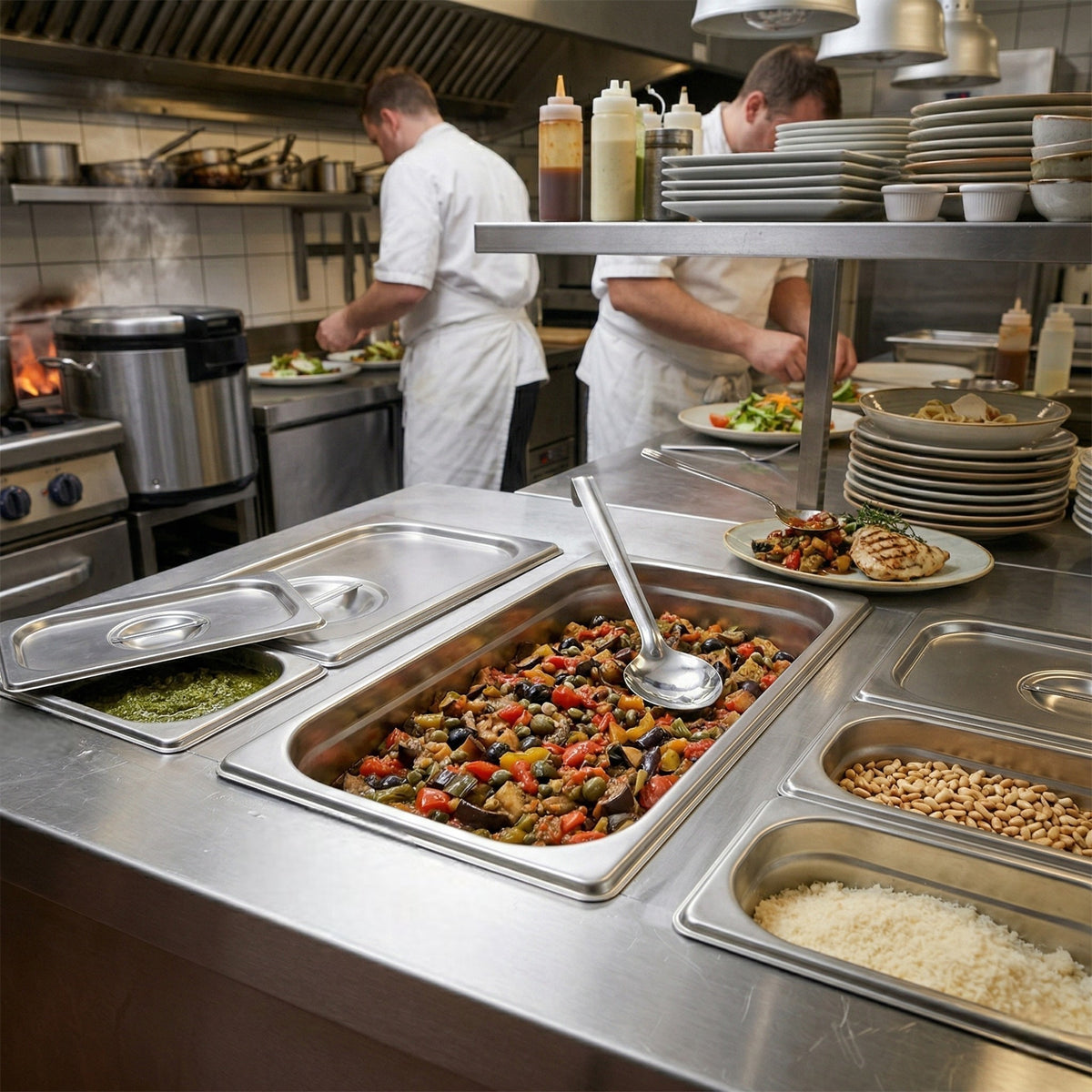 INSERTO AC INOX 1/3x2.5" BUFFETWARE