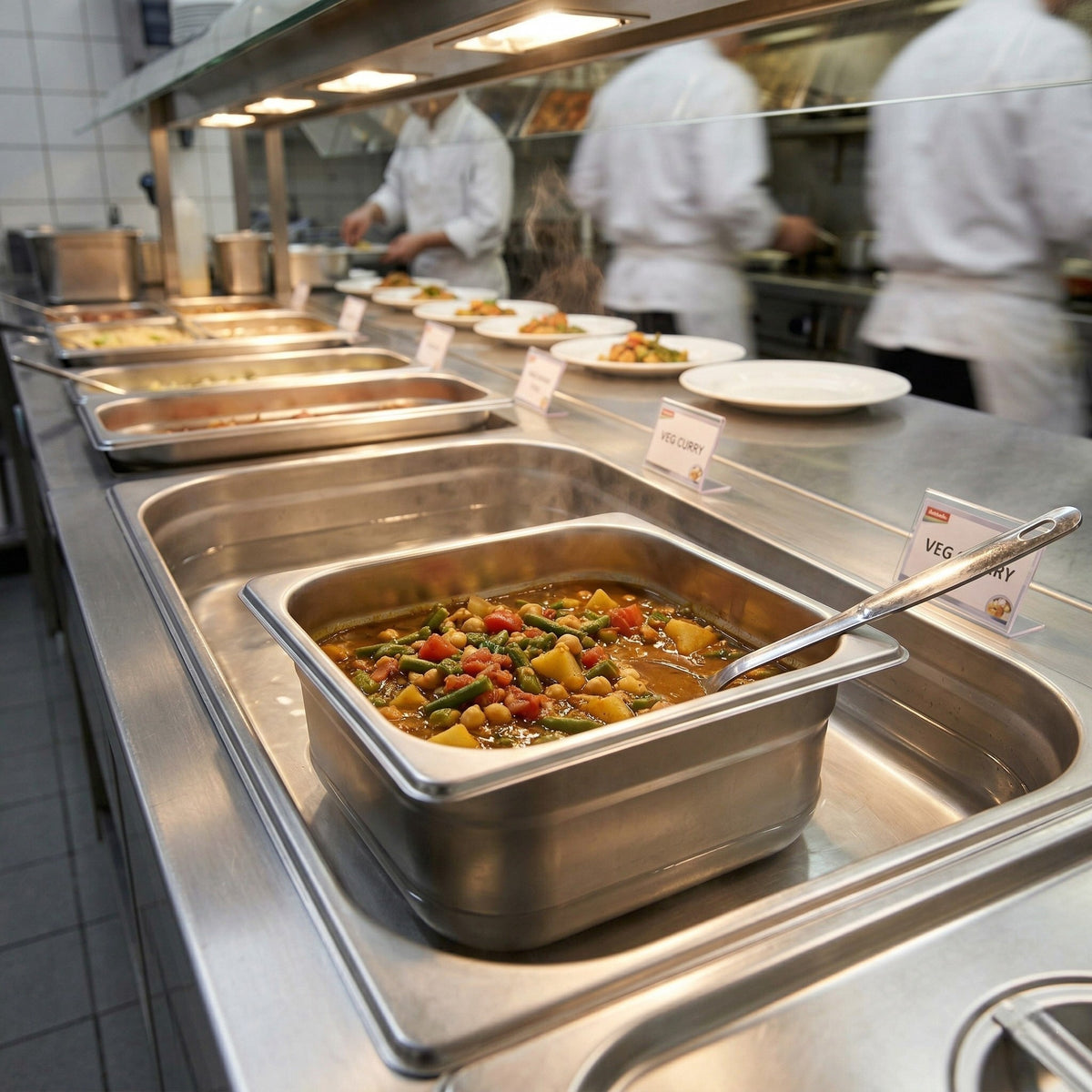 INSERTO AC INOX 1/6x4.0" BUFFETWARE
