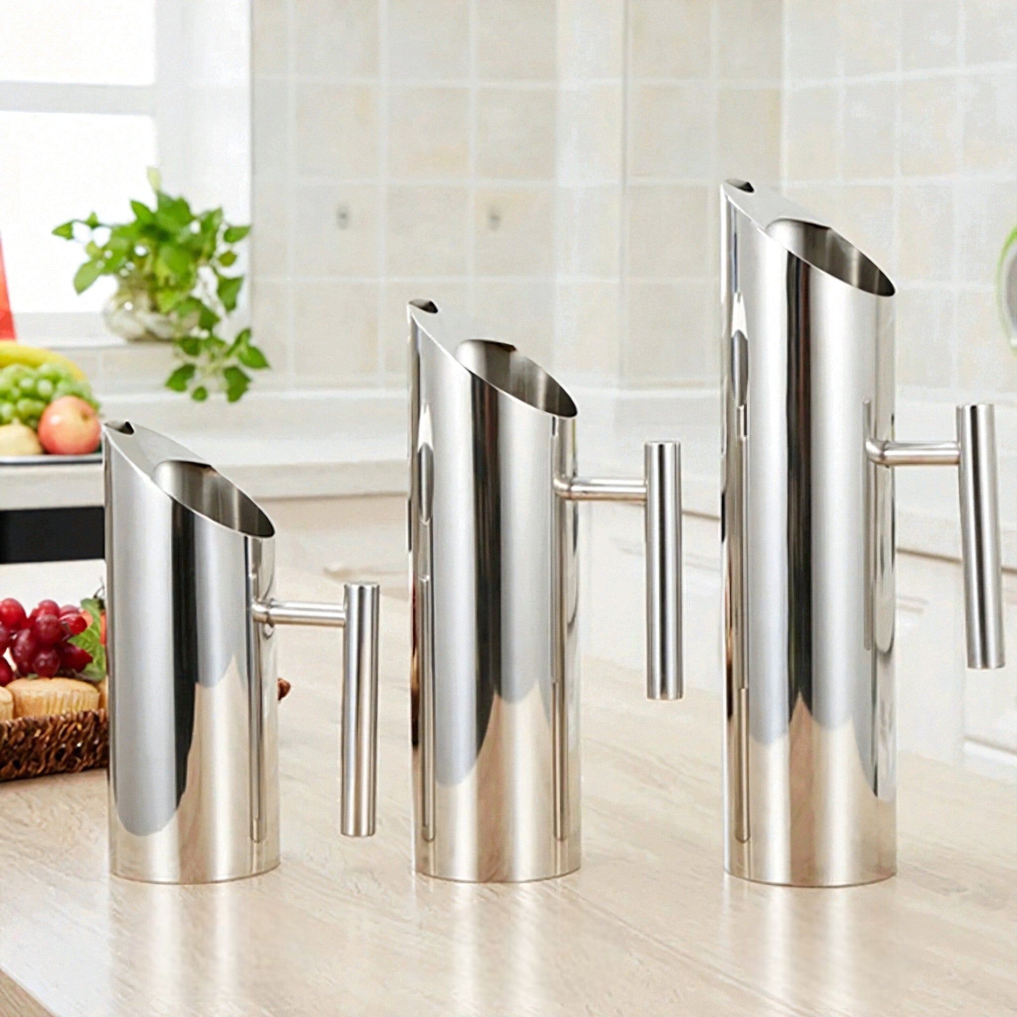 JARRA TUBULAR P/AGUA 1.5 LT ACERO INOX
