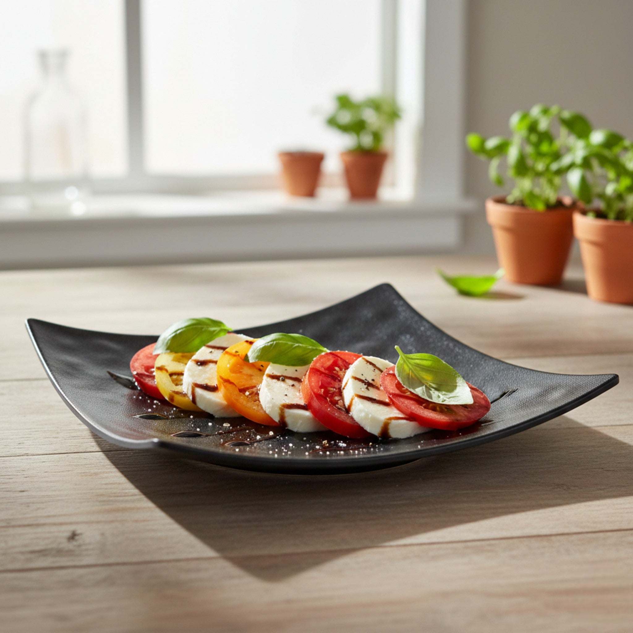 JET BLACK PLATO CUAD 18 CM