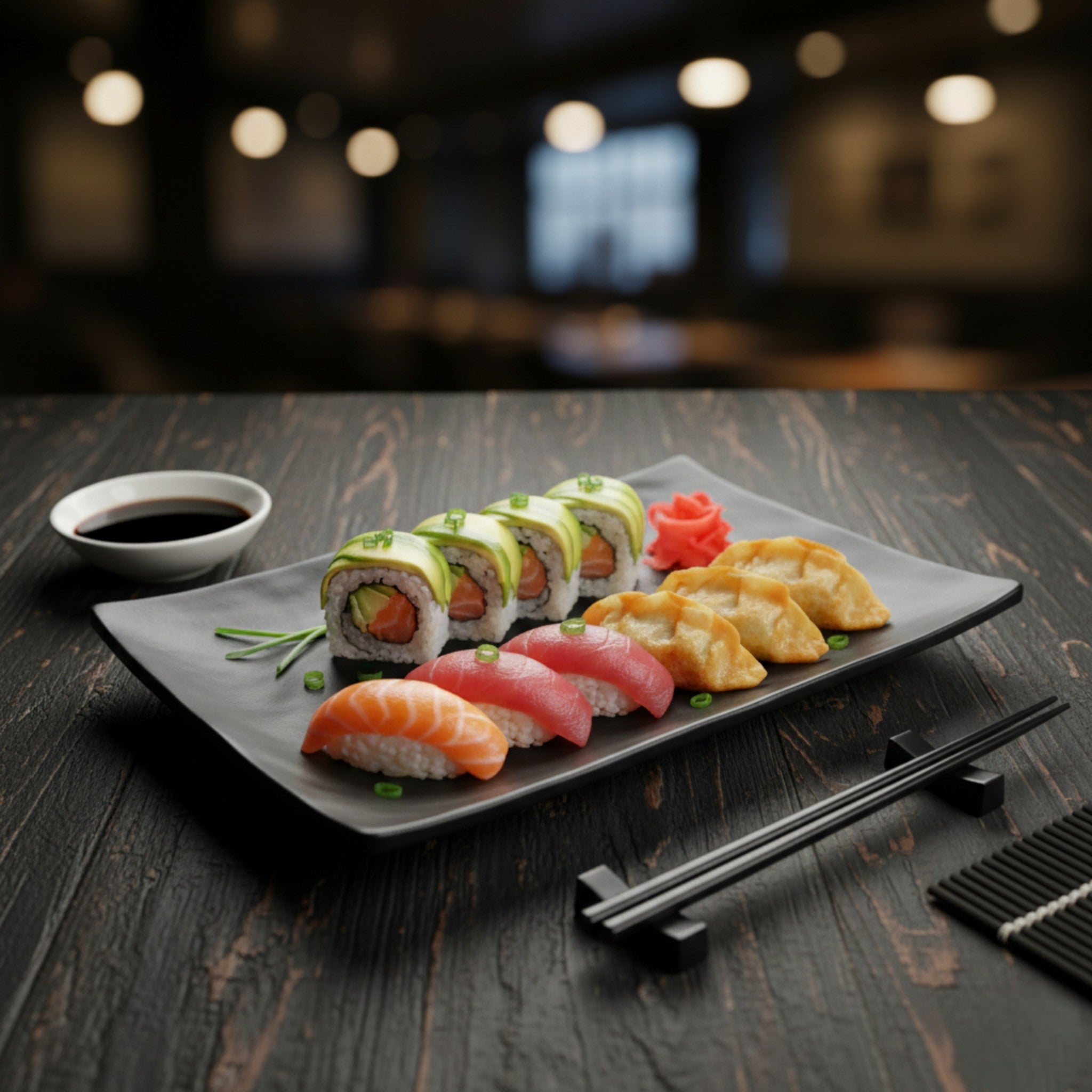 JET BLACK PLATO RECT 20 CM