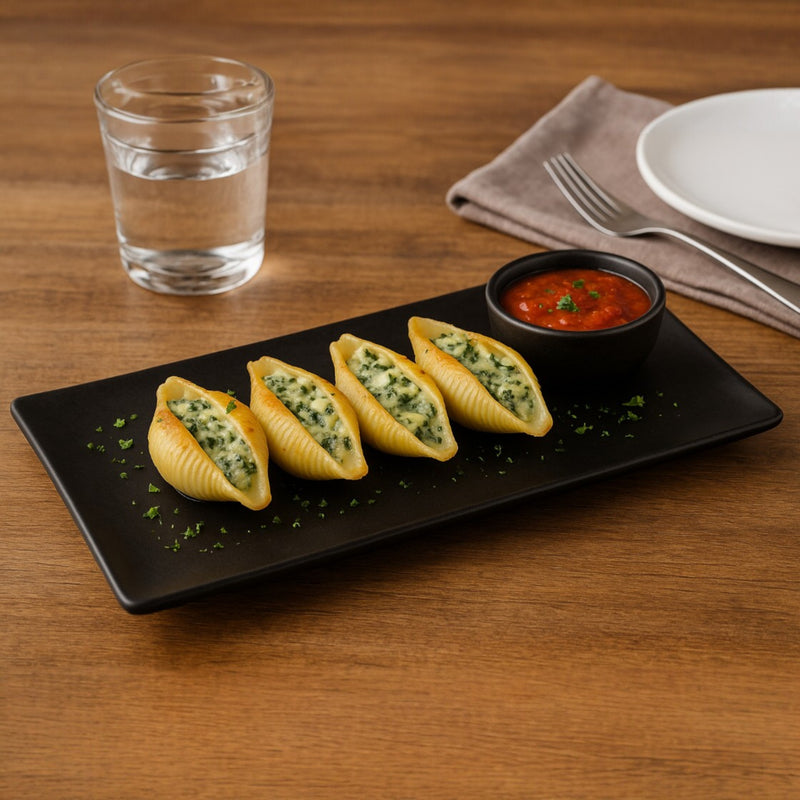 JET BLACK PLATO RECT 30X14 CM