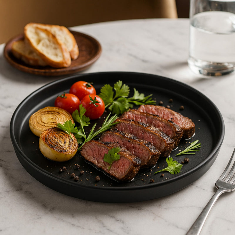 JET BLACK PLATO RED 23 CM C/CEJA