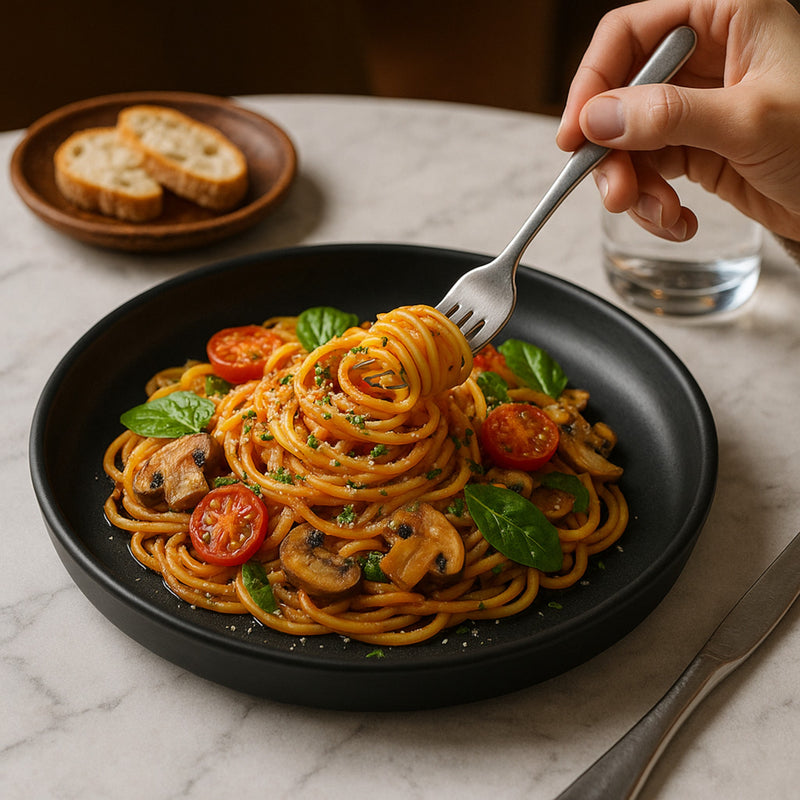 JET BLACK PLATO RED 23 CM C/CEJA