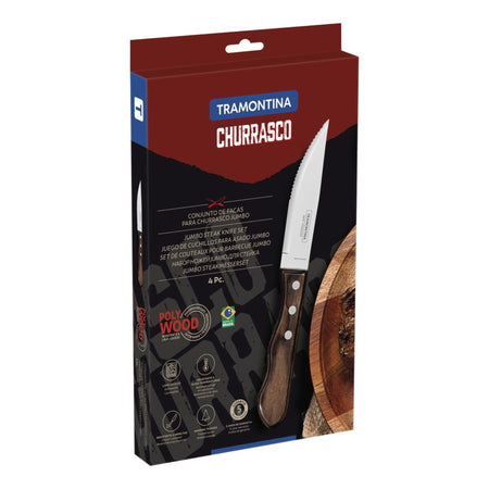 JGO. CUCHILLOS 4 PZ JUMBO POLYWOOD