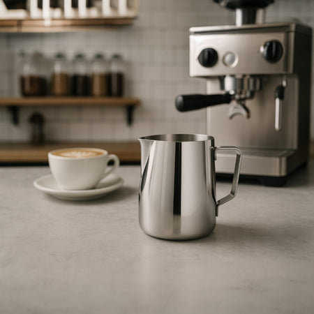 LECHERA DE ACERO INOX 12 OZ