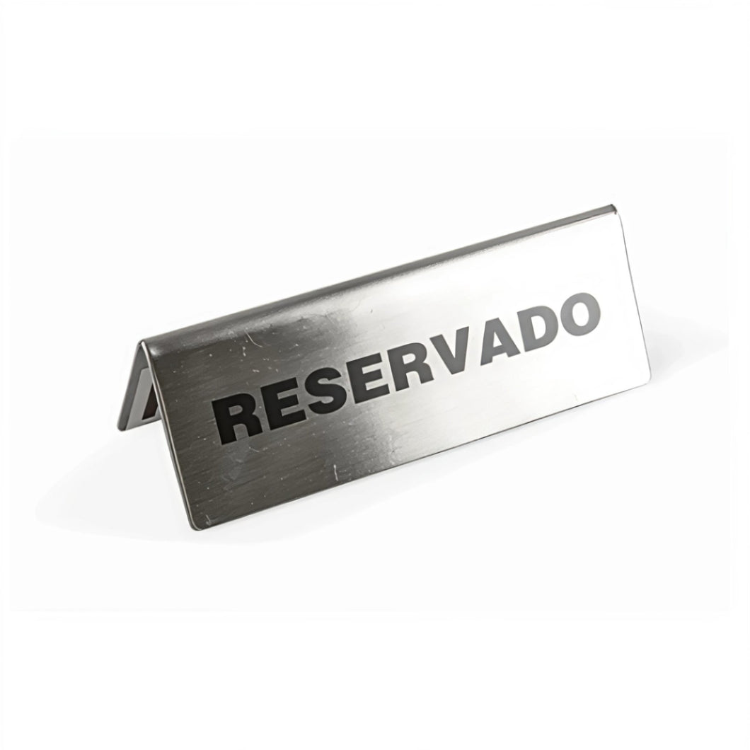 LETRERO PARA RESERVADO