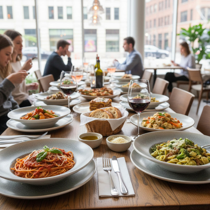 LUCA OCEAN BLUE PLATO PASTA 27 CM