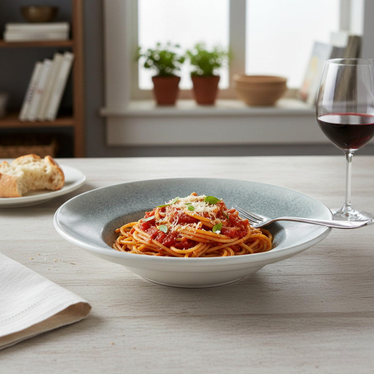 LUCA OCEAN BLUE PLATO PASTA 27 CM
