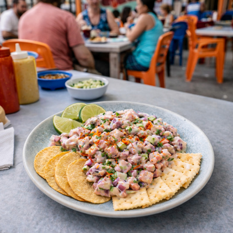 LUCA OCEAN BLUE PLATO TRINCHE 21 CM