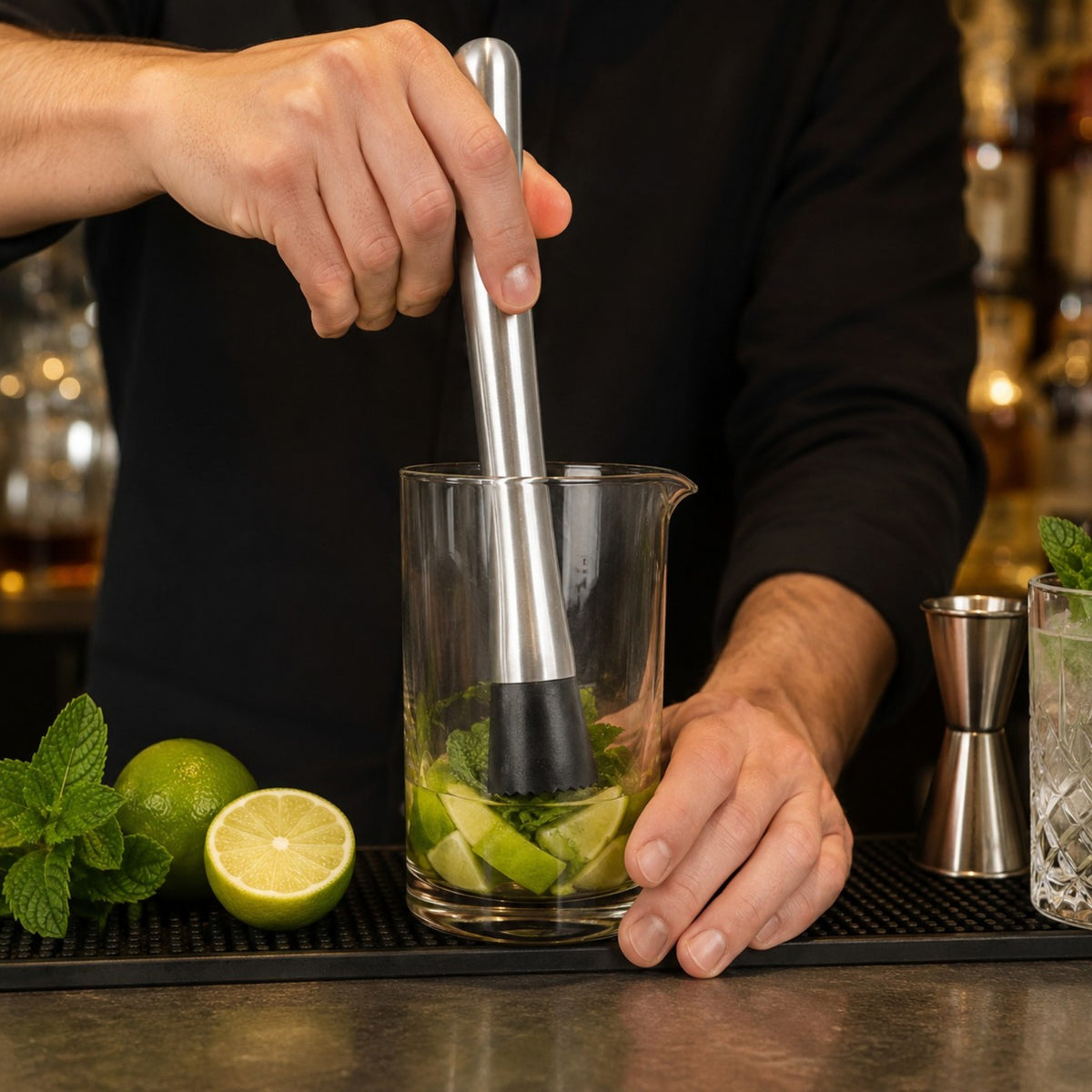MACERADOR P/BAR ACERO INOX 25 CM