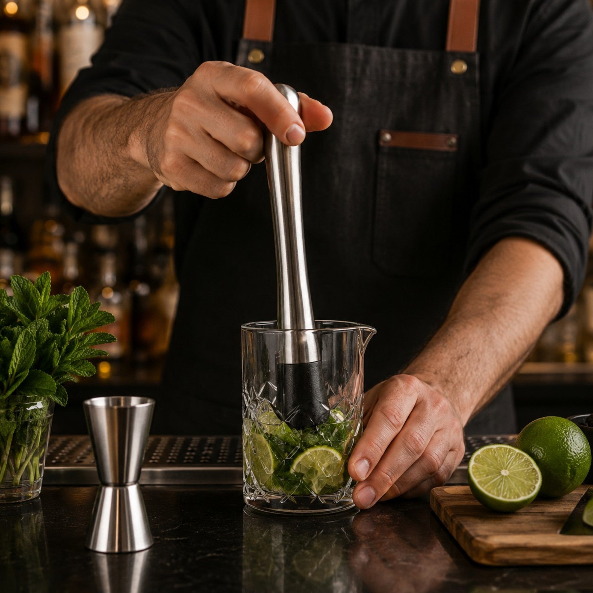 MACERADOR P/BAR ACERO INOX 25 CM