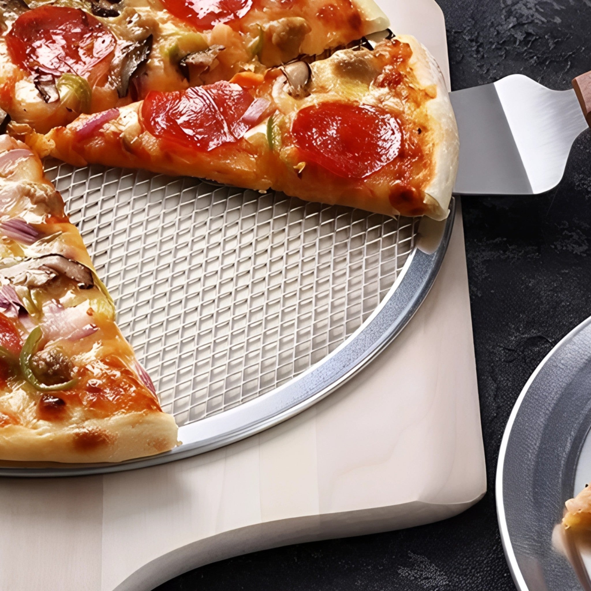 MALLA P/PIZZA 10" ALUMINIO