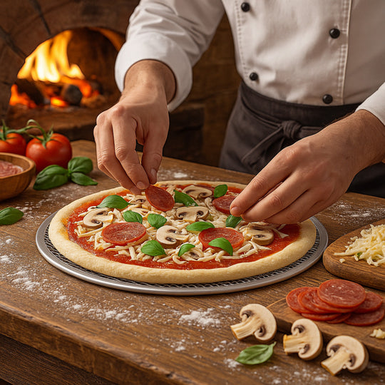 MALLA P/PIZZA 14" ALUMINIO