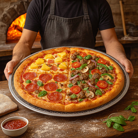 MALLA P/PIZZA 16" ALUMINIO