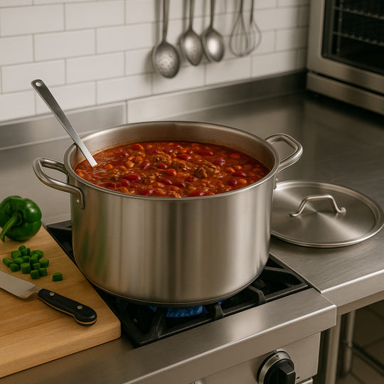 MEDIA OLLA AC INOX 40 LT C/TAPA