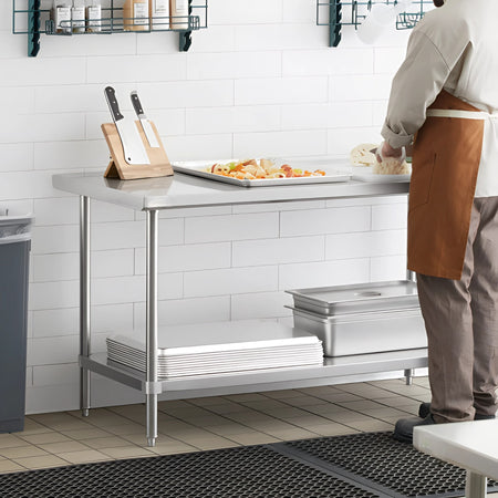 MESA DE TRABAJO 60x150x86 CM AC INOX