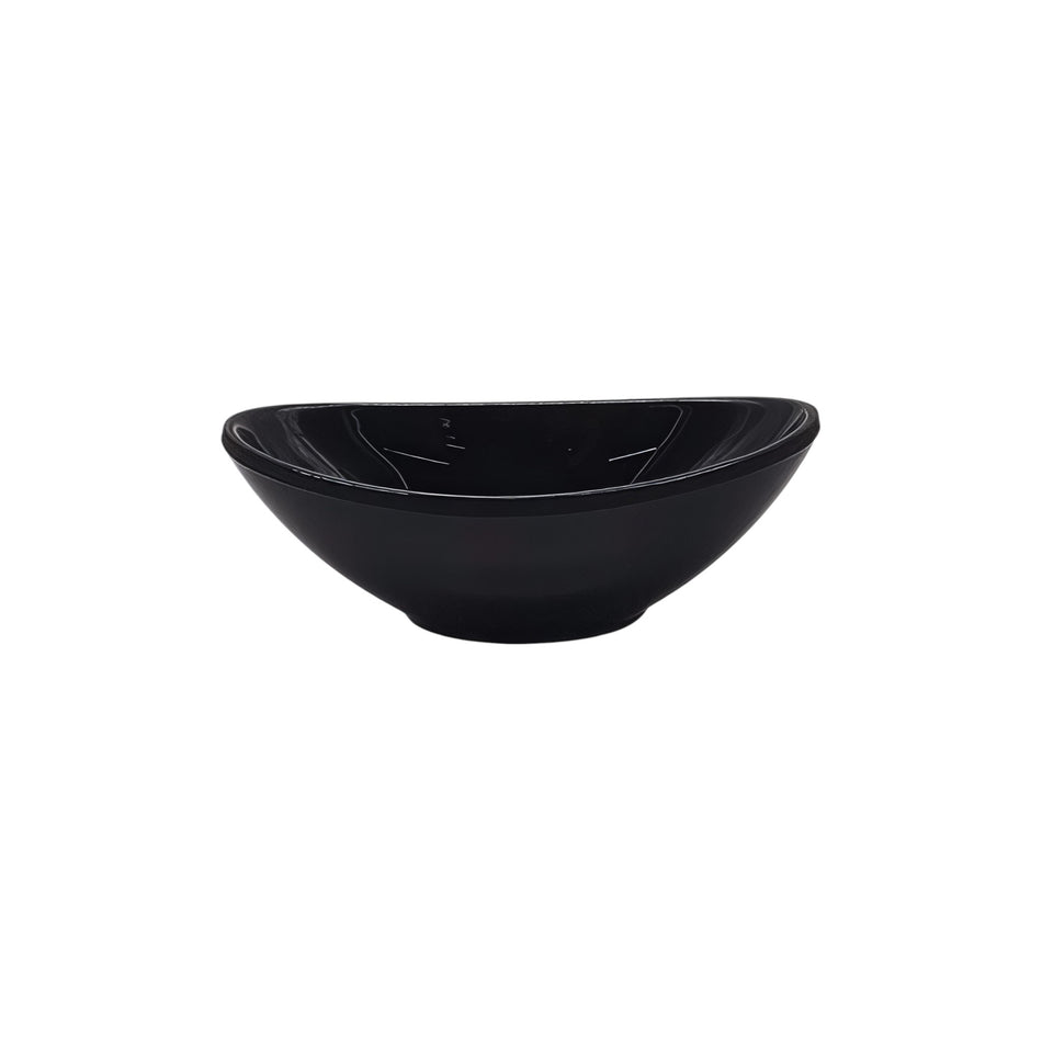 MINI PLATO OVAL HONDO 10CM NEGRO