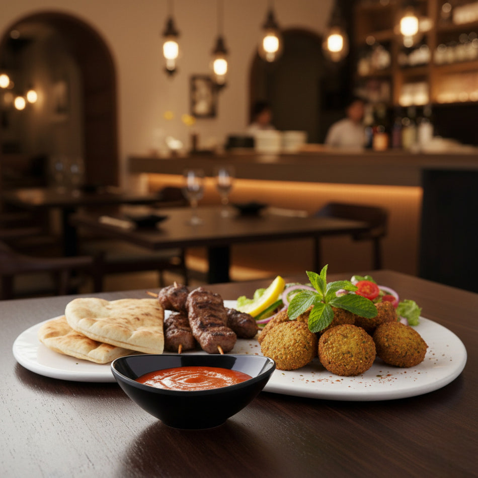 MINI PLATO OVAL HONDO 10CM NEGRO