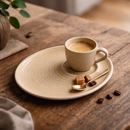 MIRAGE RIPPLE TAZA 100 ML BEIGE