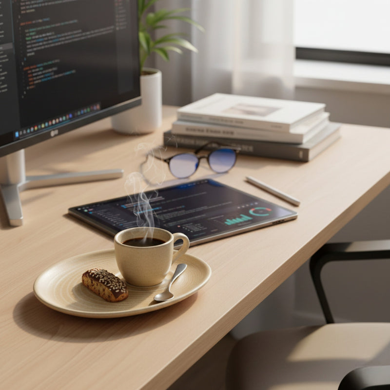 MIRAGE RIPPLE TAZA 100 ML BEIGE