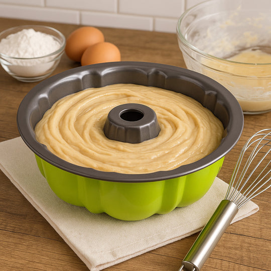 MOLDE P/HORNO ROSCA 25 CMS VERDE