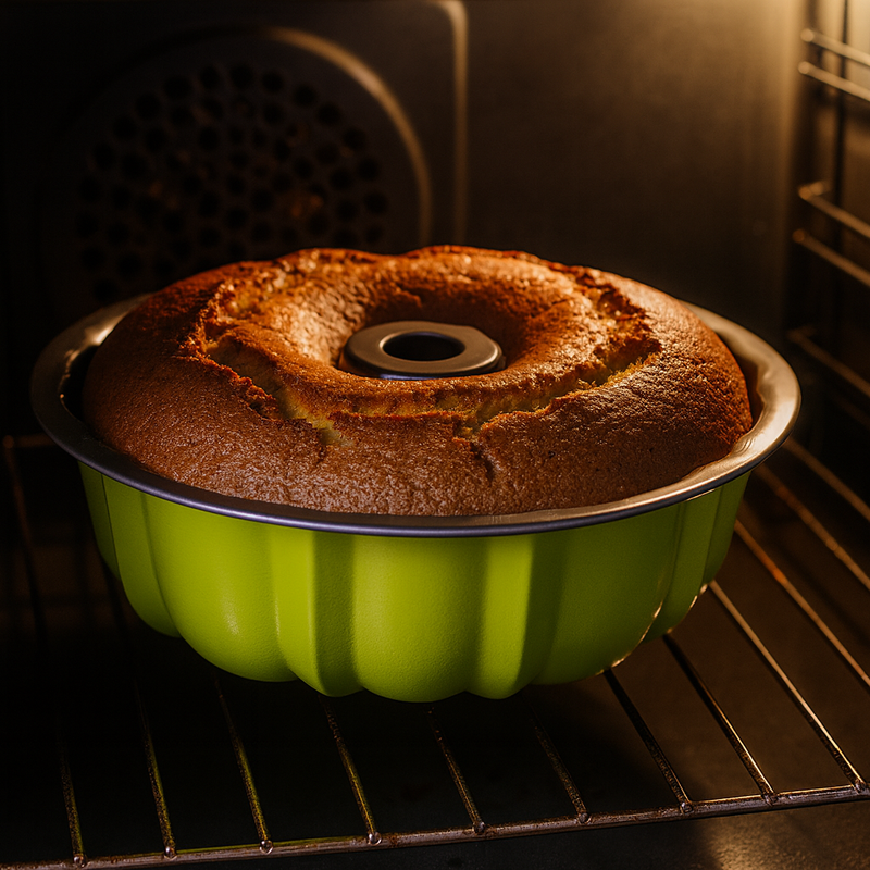 MOLDE P/HORNO ROSCA 25 CMS VERDE
