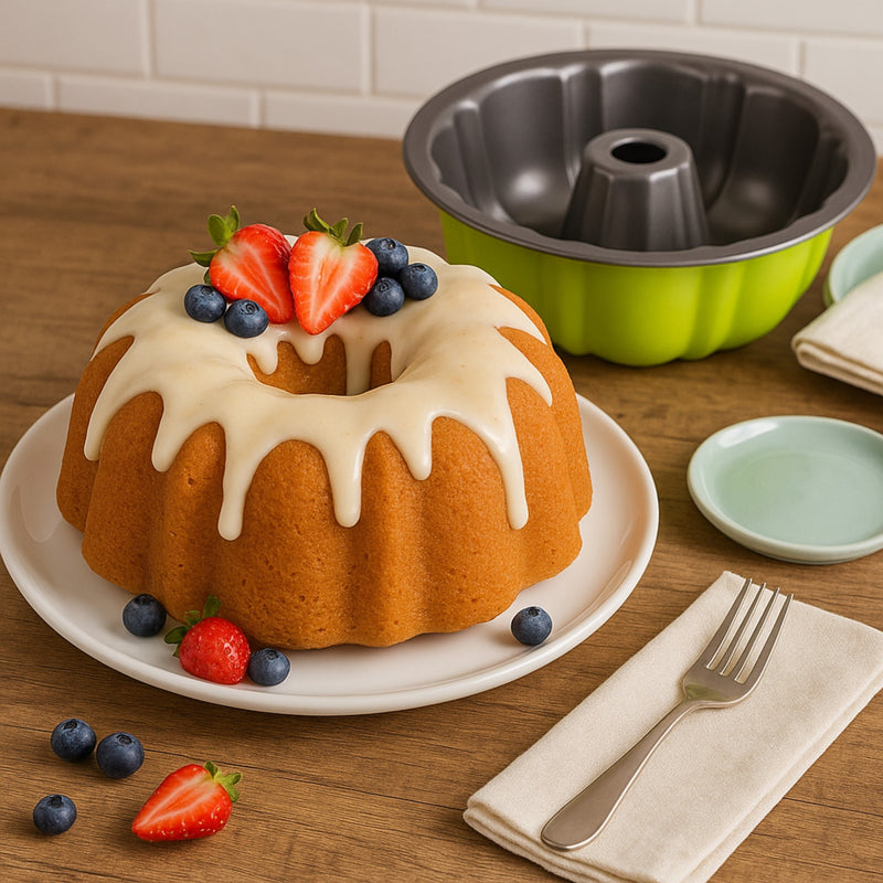 MOLDE P/HORNO ROSCA 25 CMS VERDE