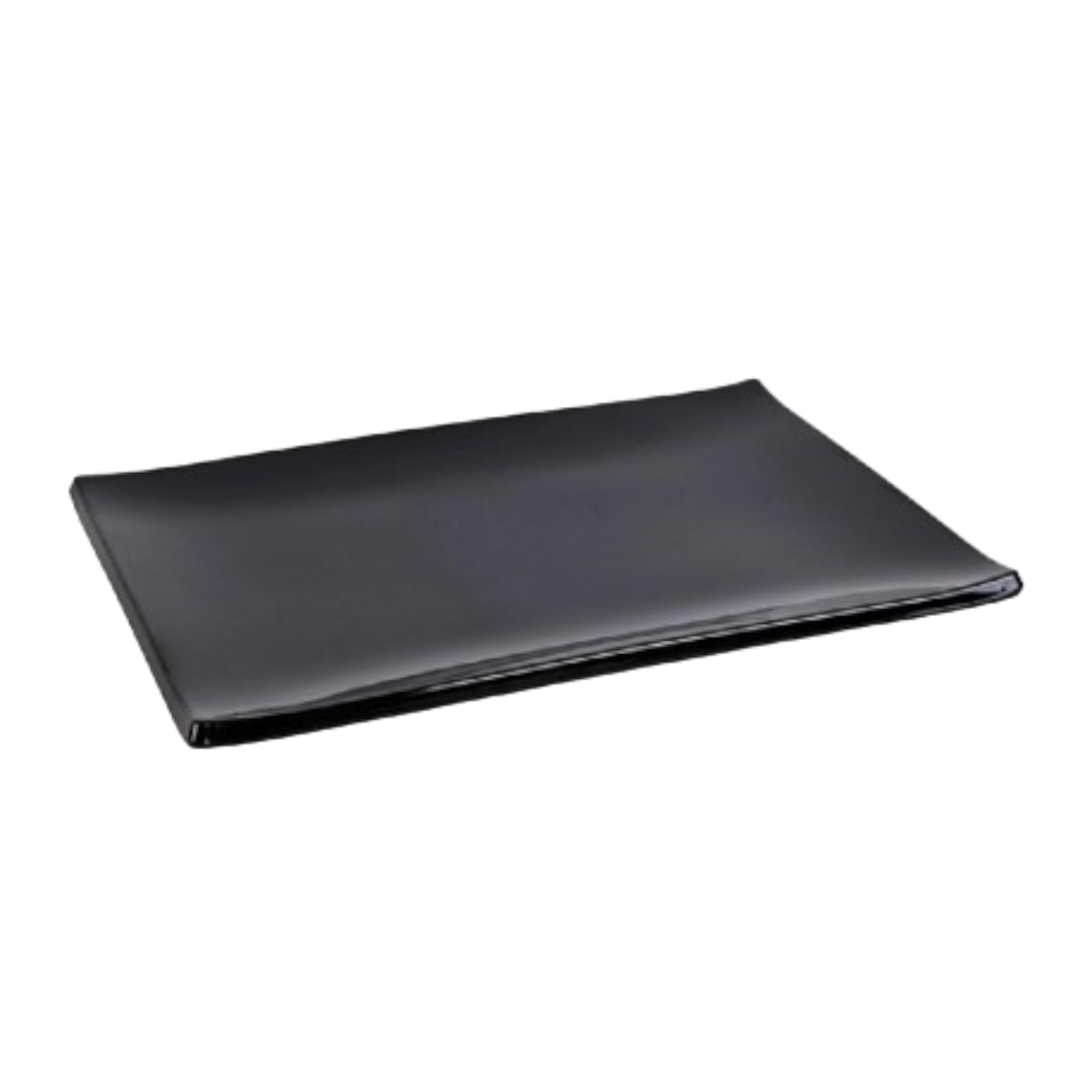 BANDEJA RECT 24x16 CM NEGRO MATE