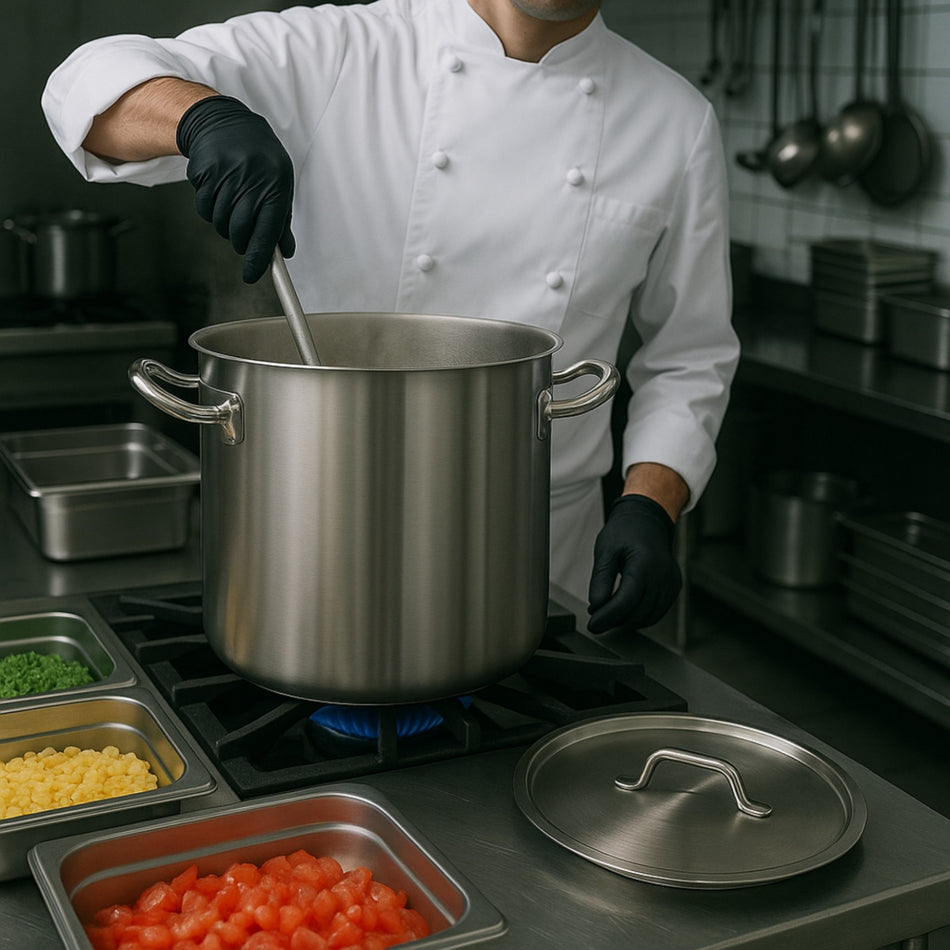 OLLA AC INOX 25 LT C/TAPA
