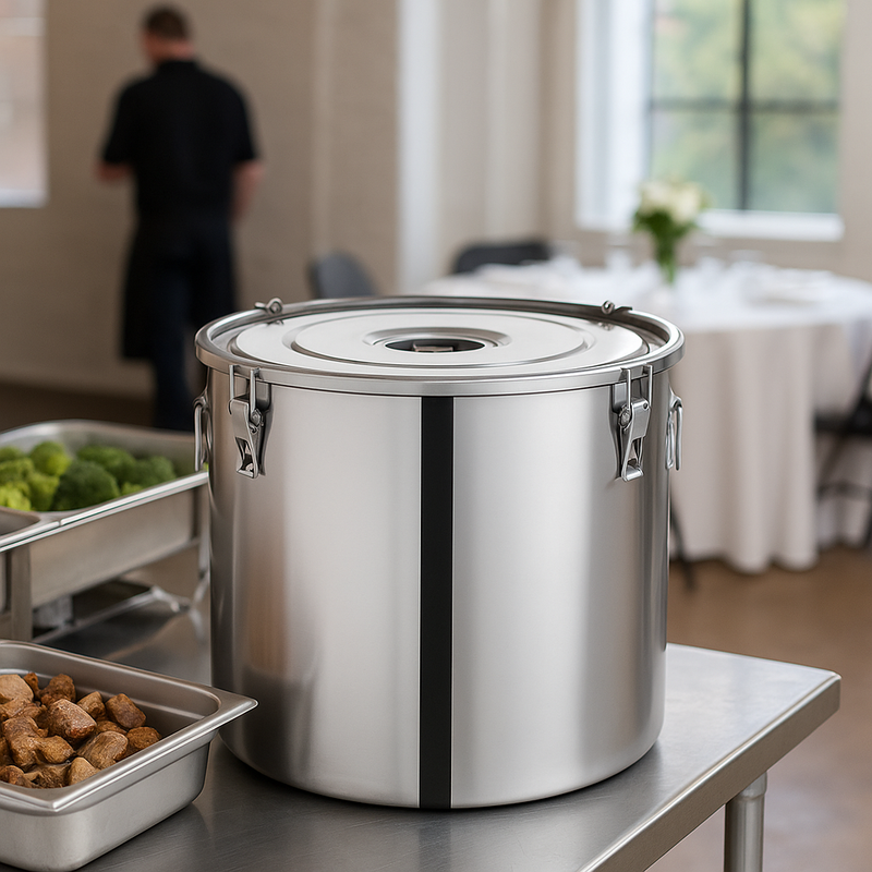 OLLA DE ACERO INOX 30 CON CLIP 21 LT